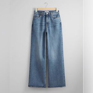 & Other Stories Denim Jeans Wide/Coupe Large Women’s Blue Sz 31/32 Five Pocket